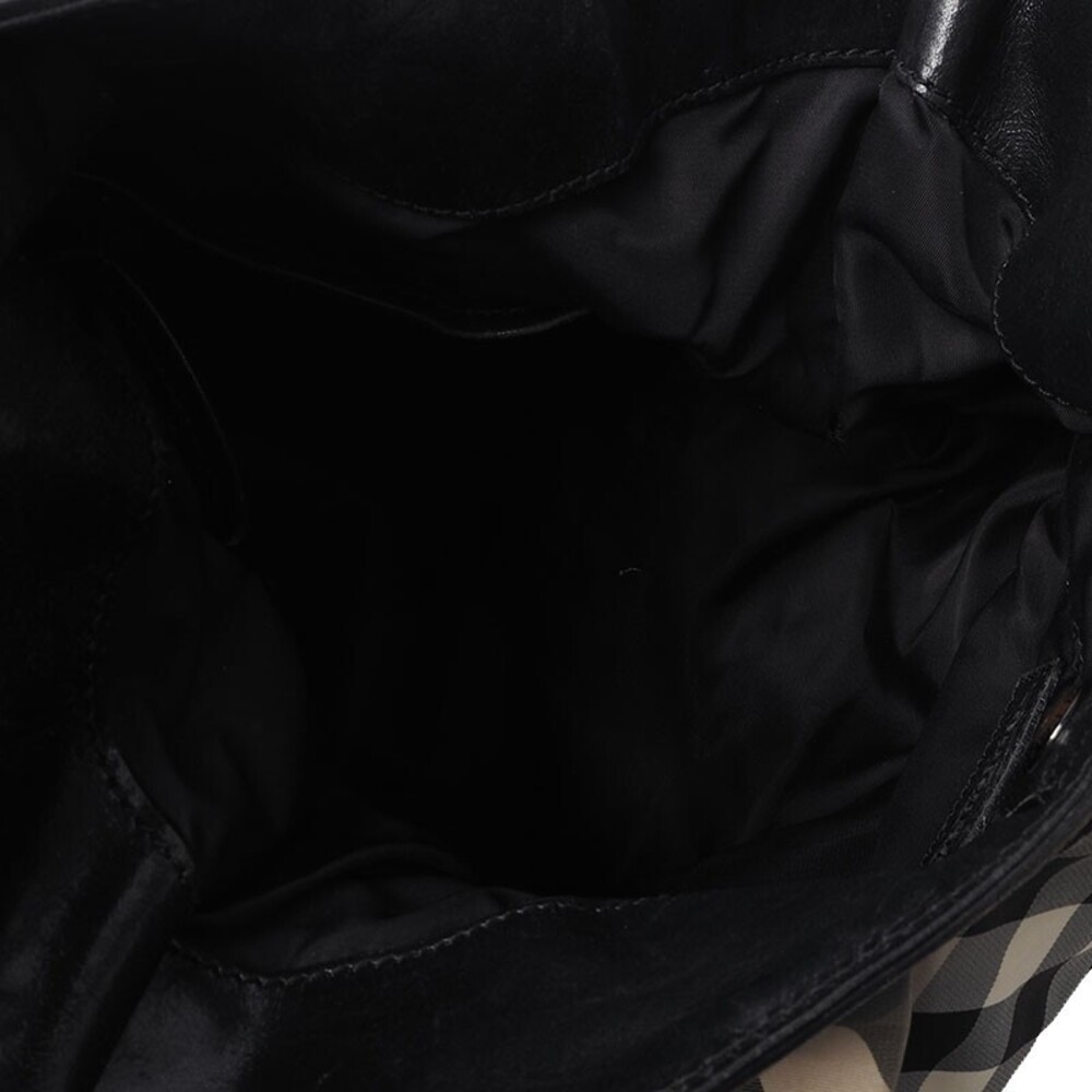 Burberry Nylon Check Studded Hobo #249691B28B - Picture 8 of 8